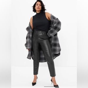 Gap Faux Leather Vintage Slim High Rise